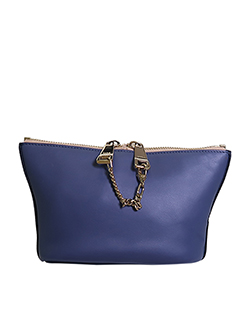 Chloe Baylee Pouch, Leather, Blue, 03145165, 3*